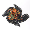 Hermès Carré 90 "AUX PAYS DES EPICES" Silk handkerchief in Black Secondhand