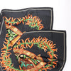 Hermès Carré 90 "AUX PAYS DES EPICES" Silk handkerchief in Black Secondhand
