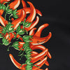 Hermès Carré 90 "AUX PAYS DES EPICES" Silk handkerchief in Black Secondhand