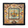 Hermès Carré 90 "Au Son du Tam Tam" Silk handkerchief in Black Secondhand