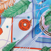 Hermès Carré 90 "BAGAGE A MAIN" Silk handkerchief in Blue Secondhand