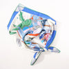 Hermès Carré 90 "BAGAGE A MAIN" Silk handkerchief in Blue Secondhand