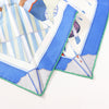Hermès Carré 90 "BAGAGE A MAIN" Silk handkerchief in Blue Secondhand
