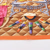 Hermès Carré 90 "BEAUTE COMPOSEE" Silk handkerchief in Orange Secondhand