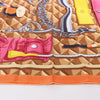 Hermès Carré 90 "BEAUTE COMPOSEE" Silk handkerchief in Orange Secondhand