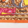 Hermès Carré 90 "BEAUTE COMPOSEE" Silk handkerchief in Orange Secondhand