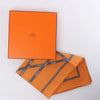 Hermès Carré 90 "Bolduc Ribbon" Silk handkerchief in Orange Secondhand