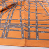 Hermès Carré 90 "Bolduc Ribbon" Silk handkerchief in Orange Secondhand