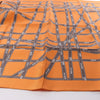 Hermès Carré 90 "Bolduc Ribbon" Silk handkerchief in Orange Secondhand