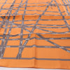 Hermès Carré 90 "Bolduc Ribbon" Silk handkerchief in Orange Secondhand