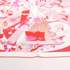 Hermès Carré 90 "CA DECOIFFE" Silk handkerchief in Pink Secondhand
