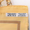 Hermès Carré 90 "CASSE NOISETTE" Silk handkerchief in Yellow Secondhand