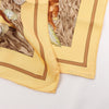 Hermès Carré 90 "CASSE NOISETTE" Silk handkerchief in Yellow Secondhand