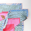 Hermès Carré 90 "CAVALIER EN FORMES" Silk handkerchief in Blue x Pink Secondhand