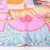 Hermès Carré 90 "CAVALIER EN FORMES" Silk handkerchief in Blue x Pink Secondhand
