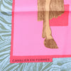 Hermès Carré 90 "CAVALIER EN FORMES" Silk handkerchief in Blue x Pink Secondhand