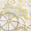Hermès Carré 90 "COMPLICATION EQUESTR" Silk handkerchief in Gray x Yellow Secondhand