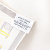 Hermès Carré 90 "COMPLICATION EQUESTR" Silk handkerchief in Gray x Yellow Secondhand