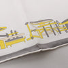 Hermès Carré 90 "COMPLICATION EQUESTR" Silk handkerchief in Gray x Yellow Secondhand