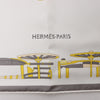 Hermès Carré 90 "COMPLICATION EQUESTR" Silk handkerchief in Gray x Yellow Secondhand