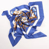 Hermès Carré 90 "Cheval Turc" Silk handkerchief in Blue Secondhand