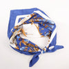 Hermès Carré 90 "Cheval Turc" Silk handkerchief in Blue Secondhand