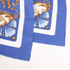 Hermès Carré 90 "Cheval Turc" Silk handkerchief in Blue Secondhand