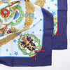 Hermès Carré 90 "Emblemes de L'Europe" Silk handkerchief in Navy Blue Secondhand