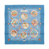 Hermès Carré 90 "Escales Méditerranéennes" Silk handkerchief in Blue Secondhand