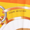 Hermès Carré 90 " FIGURE ARTISTIQUE" 100% Silk Scarf in Orange Secondhand