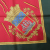 Hermès Carré 90 "FLVCTVAT NEC MERGITVR" 100% Silk Scarf in Green x Red Secondhand