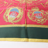 Hermès Carré 90 "FLVCTVAT NEC MERGITVR" 100% Silk Scarf in Green x Red Secondhand