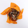 Hermès Carré 90 "GIBIERS" Silk handkerchief in Orange Secondhand