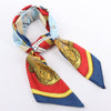 Hermès Carré 90 "GRAND APPARAT" 100% Silk Scarf in Navy x Red Secondhand