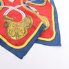 Hermès Carré 90 "GRAND APPARAT" 100% Silk Scarf in Navy x Red Secondhand