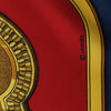 Hermès Carré 90 "GRAND APPARAT" Silk handkerchief in Navy Blue x Red Secondhand
