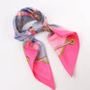 Hermès Carré 90 "GRAND LARGUE" Silk handkerchief in Pink Secondhand