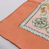 Hermès Carré 90 "JOUVENCE" Silk handkerchief in Orange Secondhand
