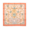 Hermès Carré 90 "JOUVENCE" Silk handkerchief in Orange Secondhand