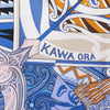 Hermès Carré 90 "Kawaora" Silk handkerchief in Blue Secondhand
