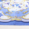 Hermès Carré 90 "LA CLE des CHAMPS" Silk handkerchief in Blue Secondhand