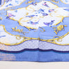 Hermès Carré 90 "LA CLE des CHAMPS" Silk handkerchief in Blue Secondhand