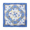 Hermès Carré 90 "LA CLE des CHAMPS" Silk handkerchief in Blue Secondhand