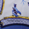 Hermès Carré 90 "LA CLE des CHAMPS" Silk handkerchief in Blue Secondhand