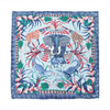 Secondhand Hermès Carré 90 "LA MARCHE Du ZAMBEZE" Silk handkerchief in Blue