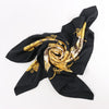 Hermès Carré 90 "LA VIE a CHEVAL" Silk handkerchief in Black x Yellow Secondhand