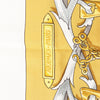 Hermes Carré 90 "LE MORS A LA CONETABLE" Silk handkerchief in Yellow Secondhand