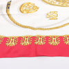 Hermès Carré 90 "LES CAVALIERS D'OR" 100% Silk Scarf in Red Secondhand