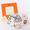 Hermès Carré 90 "LES CLES" 100% Silk Scarf in Pink Secondhand