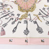 Hermès Carré 90 "LES CLES" 100% Silk Scarf in Pink Secondhand